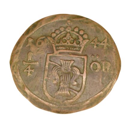 Szwecja, ¼ ore, Krystyna Waza (1632-1654), mennica Avesta