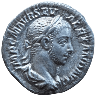 Aleksander Sewer, denar, mennica Rzym