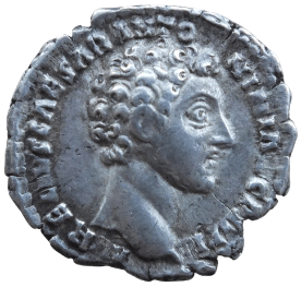 Marek Aureliusz jako cezar, mennica Rzym